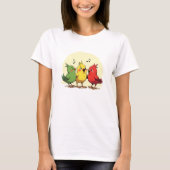 Singing Birds – Joyful Art with Reggae Vibes Tシャツ (正面)