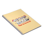 Singing Christmas Cats with Santa Hats ノートブック (右側)