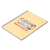 Singing Christmas Cats with Santa Hats ノートブック (左側)