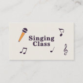Singing Class 名刺 (正面)