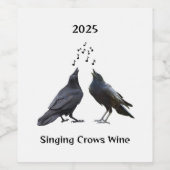 Singing Crows Wine Labels ワインラベル (シングルラベル)