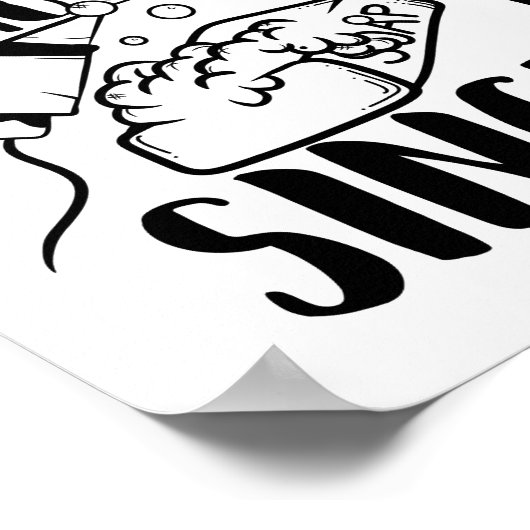 Singing in the shower ポスター (角)