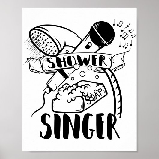 Singing in the shower ポスター (正面)