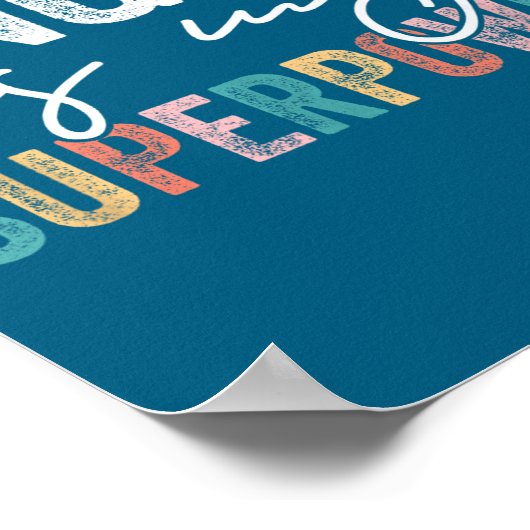 Singing Is My Superwer Funny Singing Quote Men Wom ポスター (角)