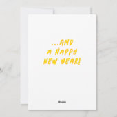 Singing Lady Pineapples Tropical Flat Holiday Card シーズンカード (裏面)