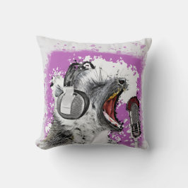 Singing Lemur Comic Art クッション