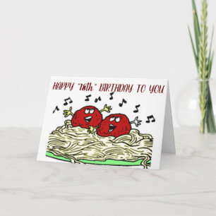 "SINGING MEATBALL"お客様の"18th*誕生日 カード