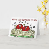 "SINGING MEATBALL"お客様の"21日*誕生日 カード (黄色い花)