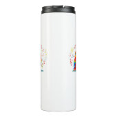 **Singing Parrot – Cute Parrot Singing Illustratio タンブラー (裏面)