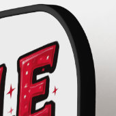 Single and Fabulous Anti Valentines Day ピックルボールラケット (左詳細)