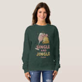 Single and Jingle Funny Christmas Sweatshirt スウェットシャツ (正面フル)
