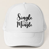 Single and ready to mingle divorce party キャップ (正面)