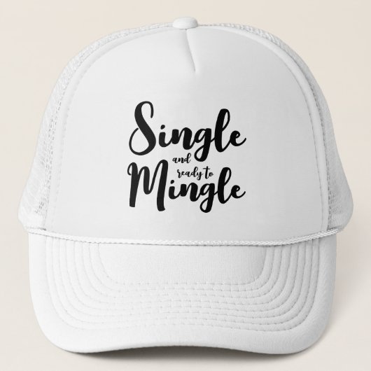 Single and ready to mingle divorce party キャップ (正面)