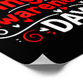 Single Awareness Day Funny Anti-valentine Humor De ポスター (角)