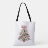 Single Brushstroke Christmas Tree Tote Bag トートバッグ (裏面)