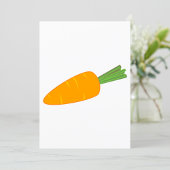 Single Carrot Vegetable Invitation 招待状