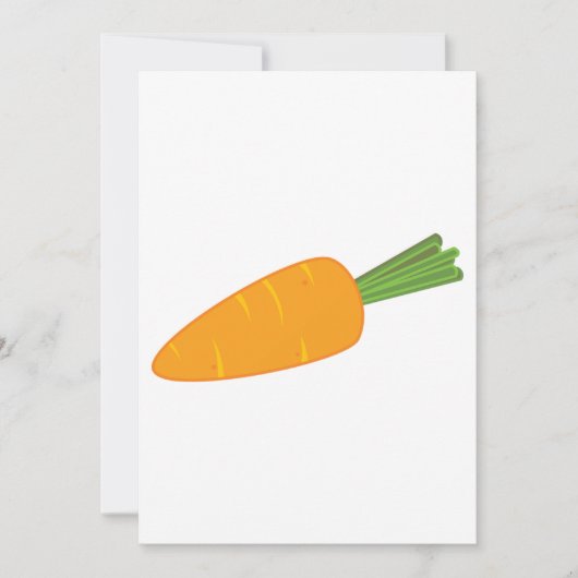Single Carrot Vegetable Invitation 招待状 (正面)