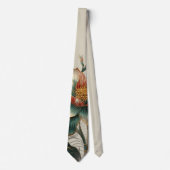 Single Cloisonne Flower formal neck tie ネクタイ (正面)