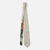 Single Cloisonne Flower formal neck tie ネクタイ (裏面)