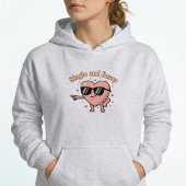 Single life Funny Retro Heart Pullover Hoodie Gift パーカ