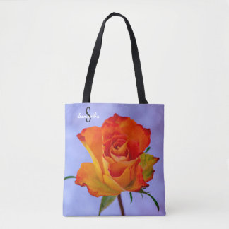 Single Orange and Yellow Rose Tote bag トートバッグ