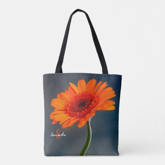 Single Orange Gerbera Tote bag トートバッグ (裏面)