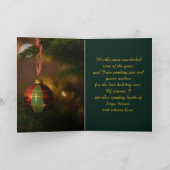 SINGLE ORNAMENT SON AND FAMILY CHRISTMAS CARD サンキューカード (内部)