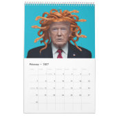Single Page Trump Calendar カレンダー (2月 2027)