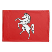 Single Pillowcase with flag of Kent, England 枕カバー (裏面)