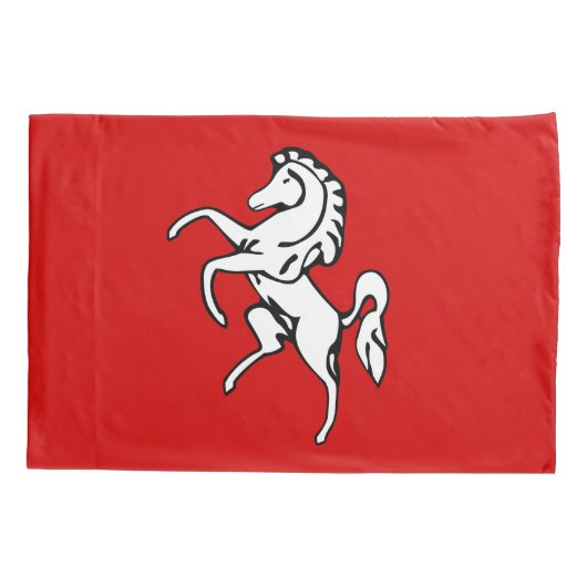 Single Pillowcase with flag of Kent, England 枕カバー (裏面)