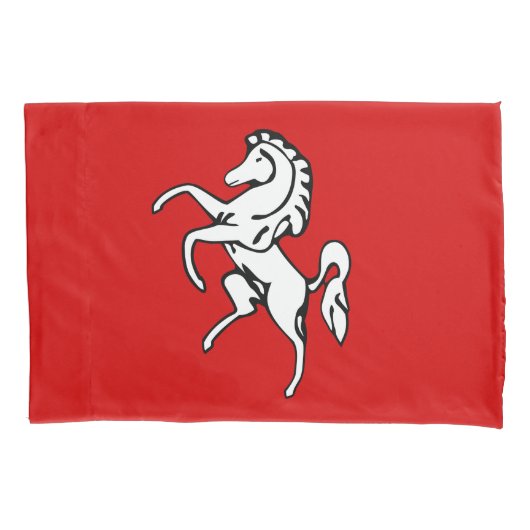 Single Pillowcase with flag of Kent, England 枕カバー (正面)