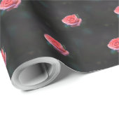 Single Pink Rose Pattern ラッピングペーパー (ロールコーナー)