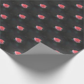Single Pink Rose Pattern ラッピングペーパー (角)