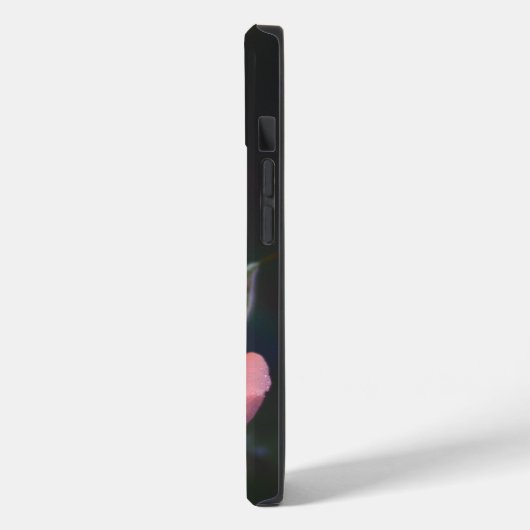 Single Pink Rose with Dew Case-Mate iPhoneケース (裏面 / 左)
