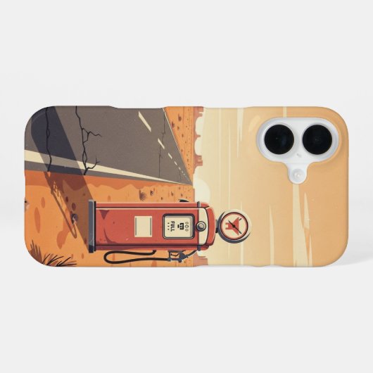 Single Pump Stop iPhone 16ケース (裏面横)