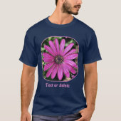 Single Purple African Daisy Flower Personalized Tシャツ (正面)
