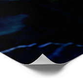 Single Red Bloom Focus Design ポスター (角)