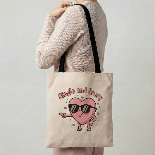 Single & Sassy Tote Bag Funny Single Life Gift  トートバッグ