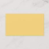Single Sided Soft Yellow Let's Connect QR Code 名刺 (裏面)