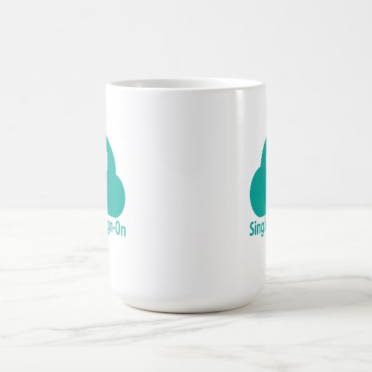 Single Sign-On Cloud Key Security コーヒーマグカップ (中央)