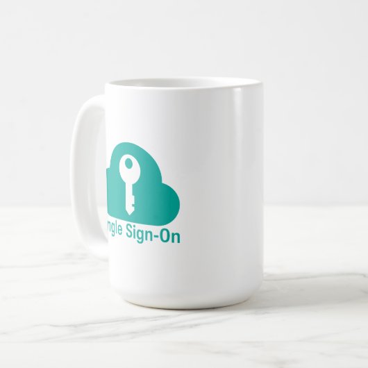 Single Sign-On Cloud Key Security コーヒーマグカップ (正面左)