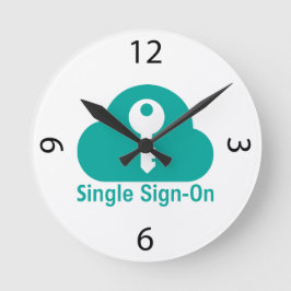 Single Sign-On Cloud Key Security ラウンド壁時計