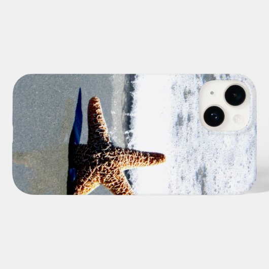 Single Starfish Washed Ashore Jigsaw Puzzle Case-Mate iPhoneケース (裏面 (横))
