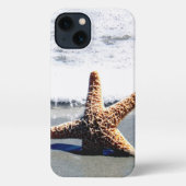 Single Starfish Washed Ashore Jigsaw Puzzle iPhoneケース (裏面)