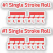 SINGLE STROKE ROLL シール (正面)