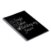 Single Taken Checklist Style Motivational Quote ノートブック (右側)