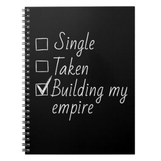 Single Taken Checklist Style Motivational Quote  N ノートブック