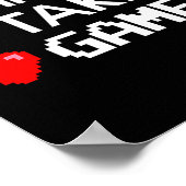 Single Taken Gamer Valentines Day Gaming Heart Fun ポスター (角)