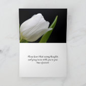 SINGLE WHITE ROSE SYMPATHY CARD サンキューカード (内部)