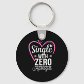 Single With Zero Alogies Anti Valentine Day  キーホルダー (正面)